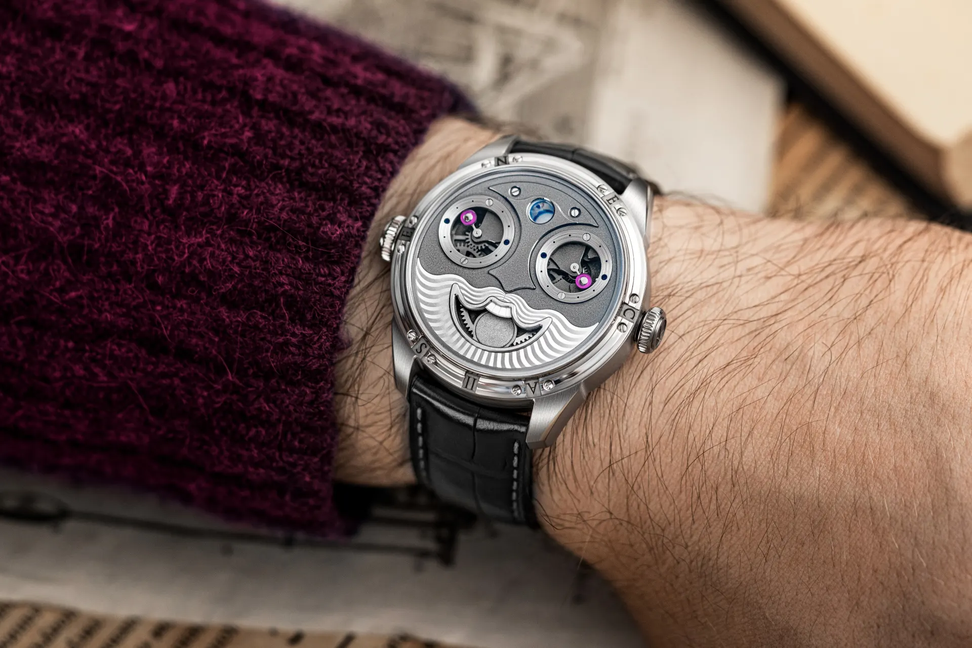 Seneca II on the wrist